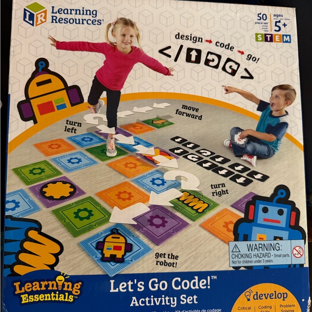 Blue and Green Learning Toy Coding Mat